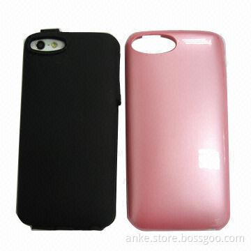 PC + Silicone Cases for iPhone 5, UV Coating